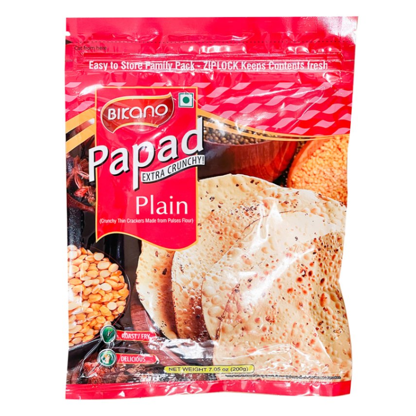 BIKANO プレーンパパド 200g Plain Papad