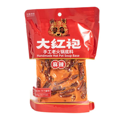 大红白手工老火锅底料400g
