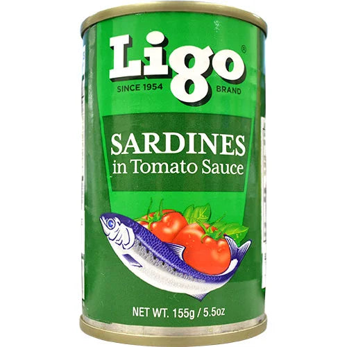 Ligo Sardines in Tomato Sauce リゴ サーディン トマトソース(イワシのトマトソース漬け缶詰 フィリピン製造)