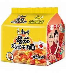 康師傅 番茄鶏蛋牛肉麺 Kang Shi Fu Tomato and Egg Beef Noodles (115g × 5p)