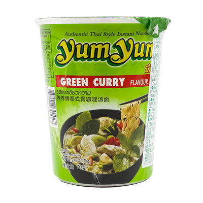 YumYum カップラーメン グリーンカレー味 70g Green Curry Flavor