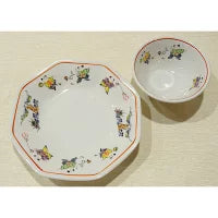 色絵唐子 汁椀 11.9cm