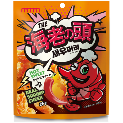 海老の頭 ホットスィートチリ Fried Shrimp Head Snack Hot Sweet Chili flavor 25g
