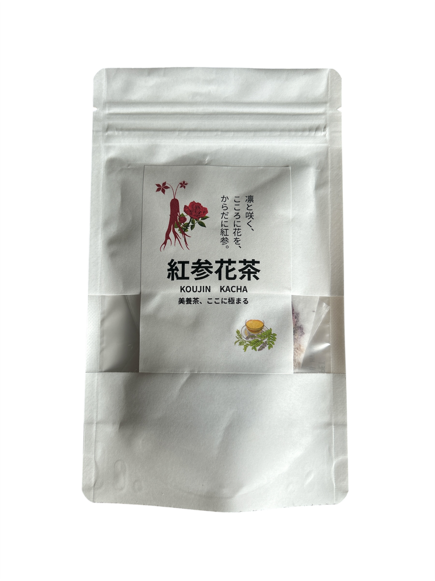サポニンファーム 紅参花茶 Red Ginseng Rose Tea (5p)