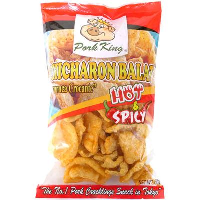 Chicharon Regular Hot & Spicy チッチャロン(豚の皮の揚げ菓子)レギュラー(ホットスパイシ-味)60g