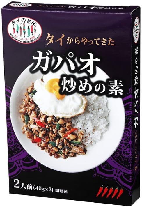 タイの台所 タイからやってきた ガパオ炒めの素 40g×2 (2人前) – 亜州太陽市場 オンラインストア