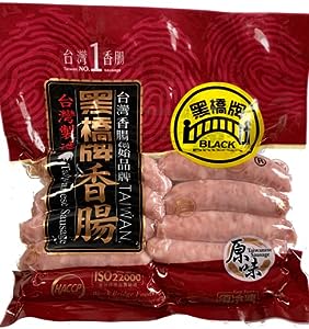 Frozen 黒橋牌 香腸 (台湾ソーセージ) 500g Black Bridge Taiwanese Sausage