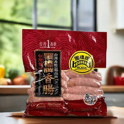 Frozen 黒橋牌 香腸 (台湾ソーセージ) 500g Black Bridge Taiwanese Sausage
