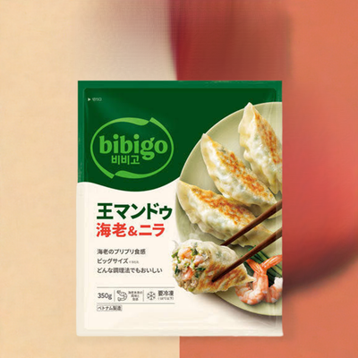 Frozen bibigo 王餃子 エビ&ニラ 350g