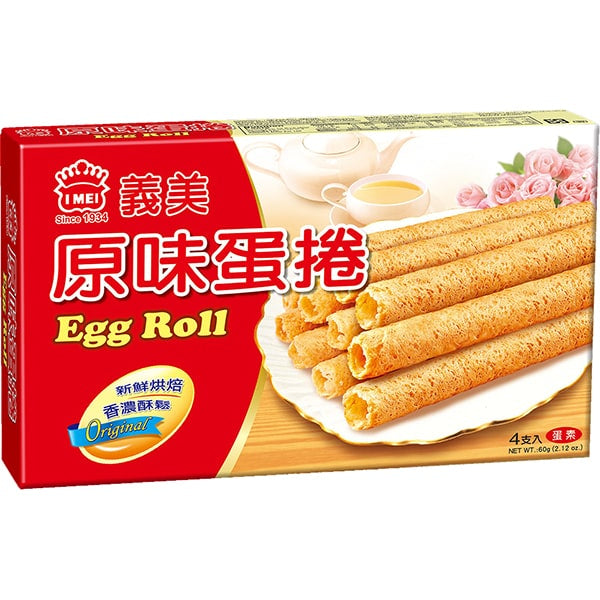 義美 原味蛋捲 オリジナルエッグロール 60g Original Egg Roll – 亜州太陽市場 オンラインストア