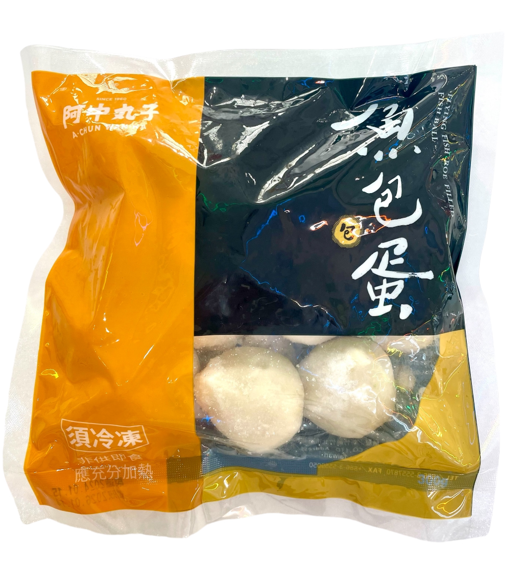 Frozen 阿中丸子 魚包蛋(魚卵入りフィッシュボール)300g Fishballs with Roe Inside