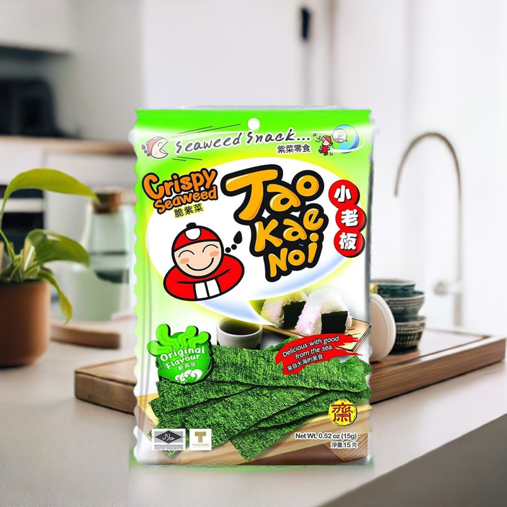 TAOKAENOI タオケーノイ のりスナックオリジナル 15g Seaweed Snack