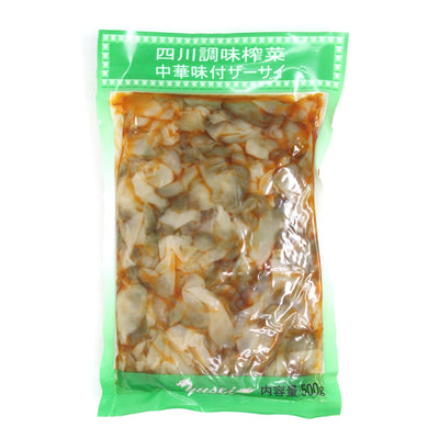中華味付ザーサイ(調味搾菜片)Sliced Za Cai 500g