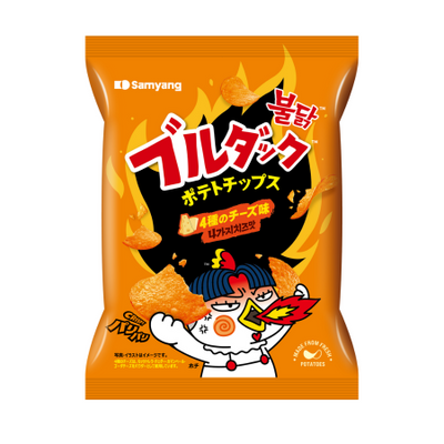 Buldak Potato Chips Quattro Formaggi ブルダックポテトチップス 4種のチーズ 55g
