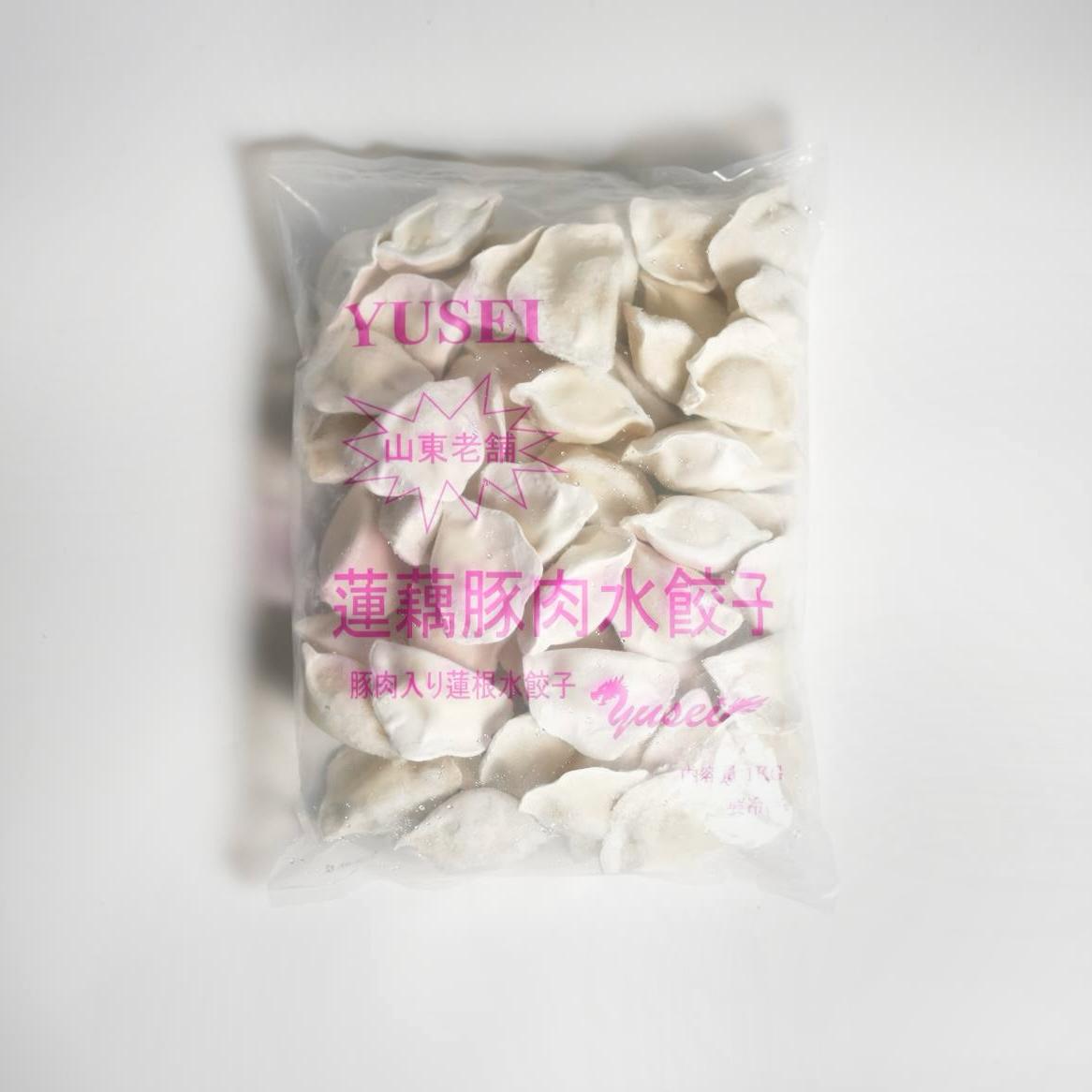 友盛 山東老舗 豚肉蓮根水餃子 1㎏ Pork Lotus Root Dumpling