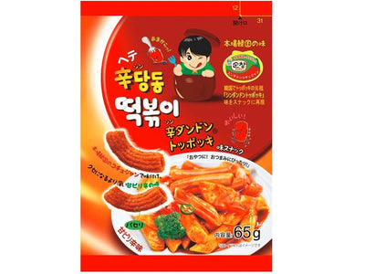 ヘテ 辛ダンドン トッポッキスナック 65g Tteokbokki Snack