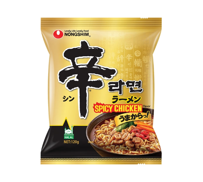 遊戯王　辛ラーメン Nongshim 辛ラーメンスパイシーチキン 120g Spicy Chicken Flavor