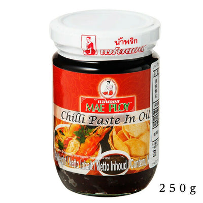 Mae Ploy Chili Paste in Oil チリインオイル(ナムプリックパオ)250g