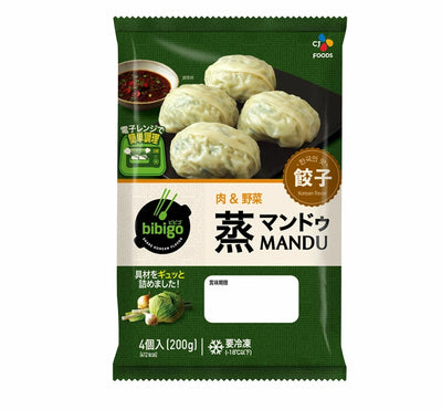 Frozen bibigo 蒸マンドゥ 肉&野菜 200g Korean Mandu Meat & Vegetables