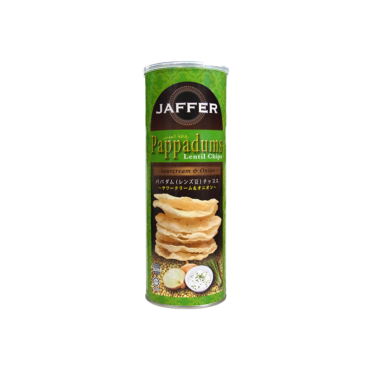 JAFFER Pappadam Chips Sour Cream & Onion 60g