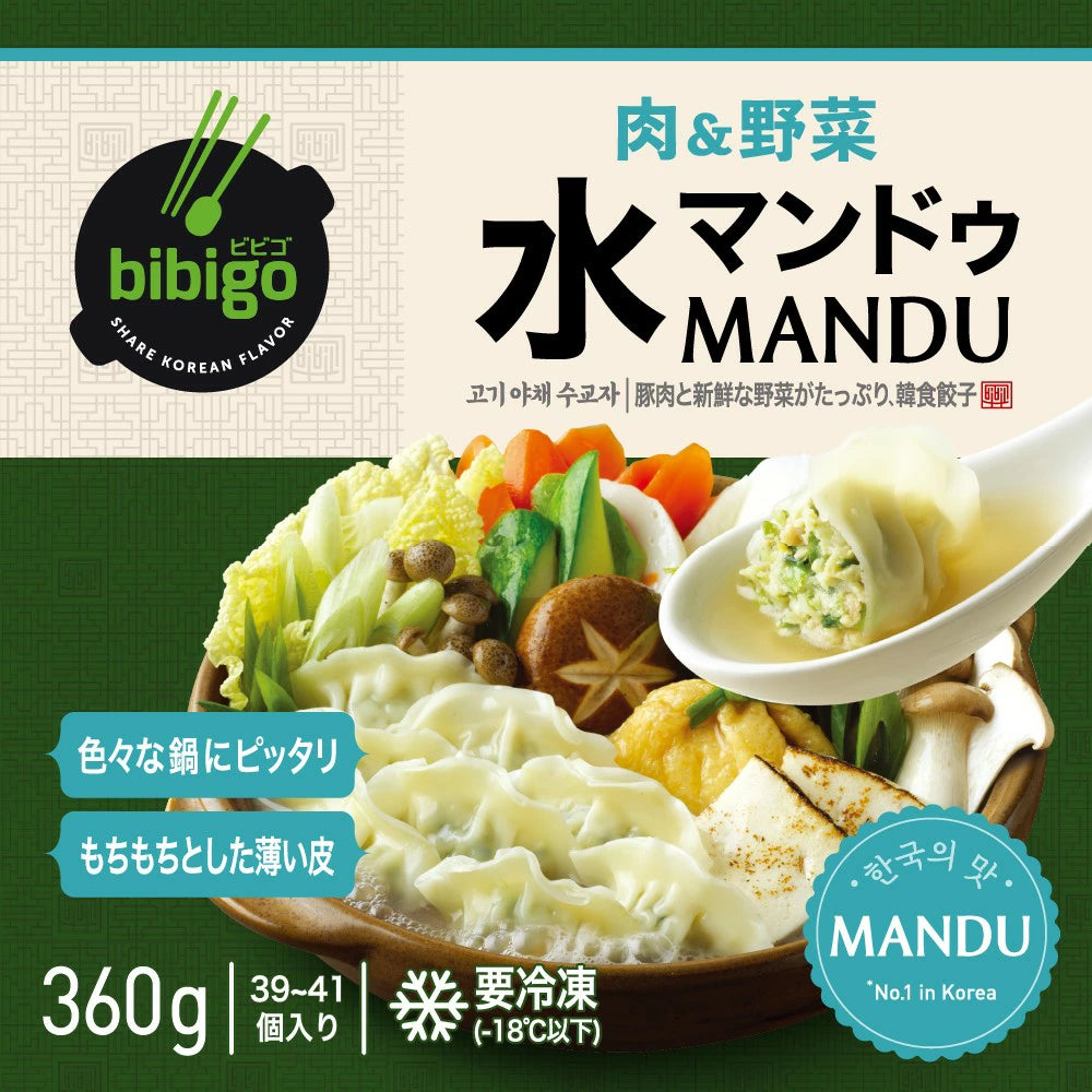 冷凍 bibigo 水餃子 （肉＆野菜）360g – 亜州太陽市場 オンラインストア