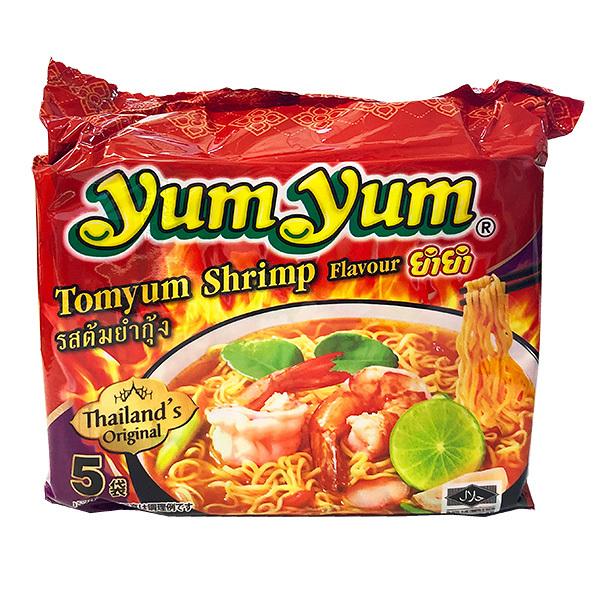 YumYum トムヤムシュリンプ味 70g 5-pack Tom Yum Shrimp Flavor