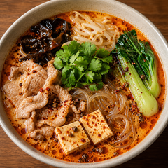 冷やし麻辣湯（鶏ガラスープで作る）