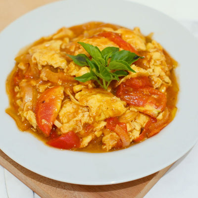 番茄炒蛋（トマトと卵の炒め物）