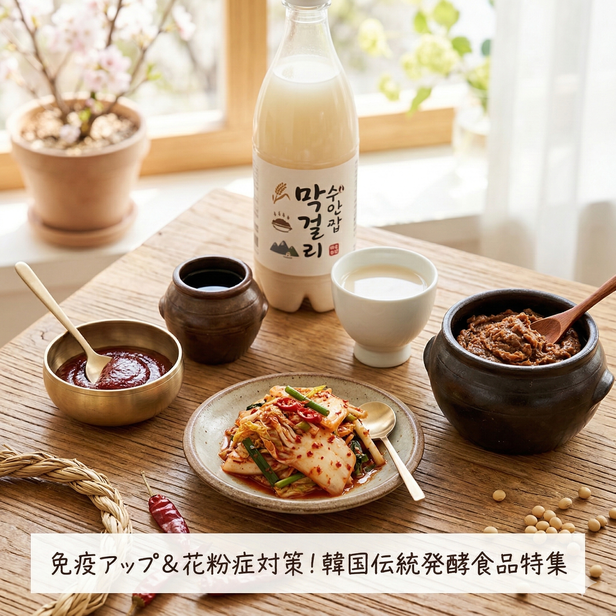 季節の変わり目に！韓国発酵食品で叶える「免疫アップ＆花粉症対策」