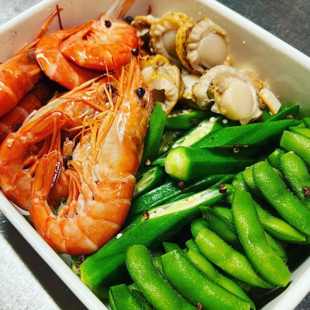 魚介や野菜の糟鹵漬け（上海風）