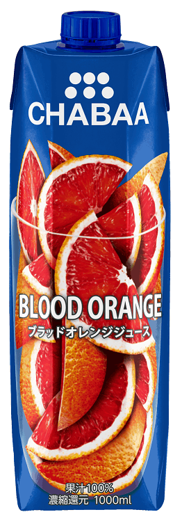 Chabaa 100% ミックスジュース ブラッドオレンジ 1L Blood Orange
