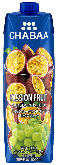 Chabaa 100% ミックスジュース パッションフルーツ 1L Mix Juice Passion Fruits