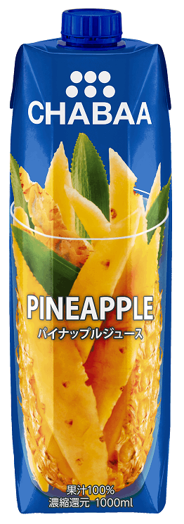 Chabaa 100％ ジュース パイナップル 1L Juice Pineapple
