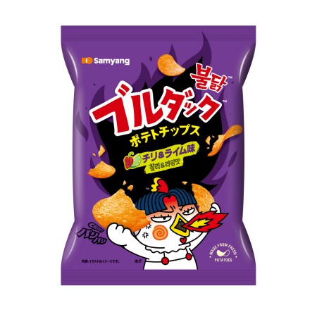 Buldak Potato Chips Chil & Lime ブルダックポテトチップス チリ＆ライム 55g