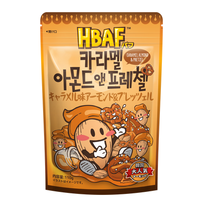 HBAF キャラメル味アーモンド＆プレッツェル 110g Caramel Almond & Pretzel