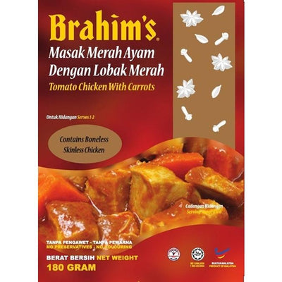 Brahim's Masak Merah Ayam Dengan Lobak Merah Tomato Chicken with Carrots 180g