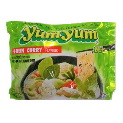 YumYum グリーンカレー味 70g Instant Noodles Green Curry Flavor