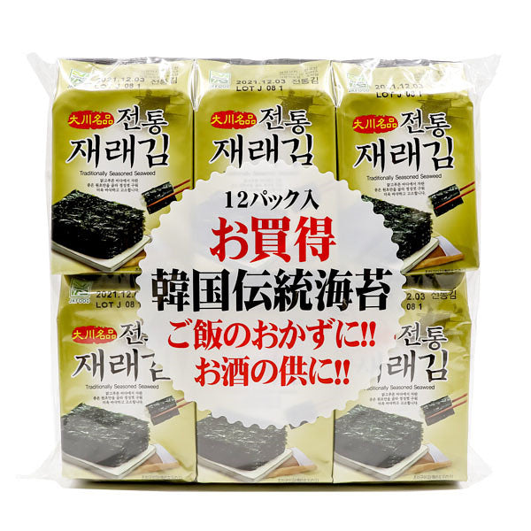 德山物产 韩国传统海藻 12袋