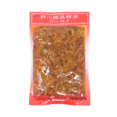 四川極品榨菜（ザーサイ 千切り ピリ辛）500g Za Cai
