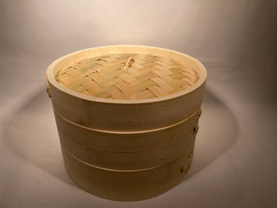 中式竹蒸笼套装 15 厘米