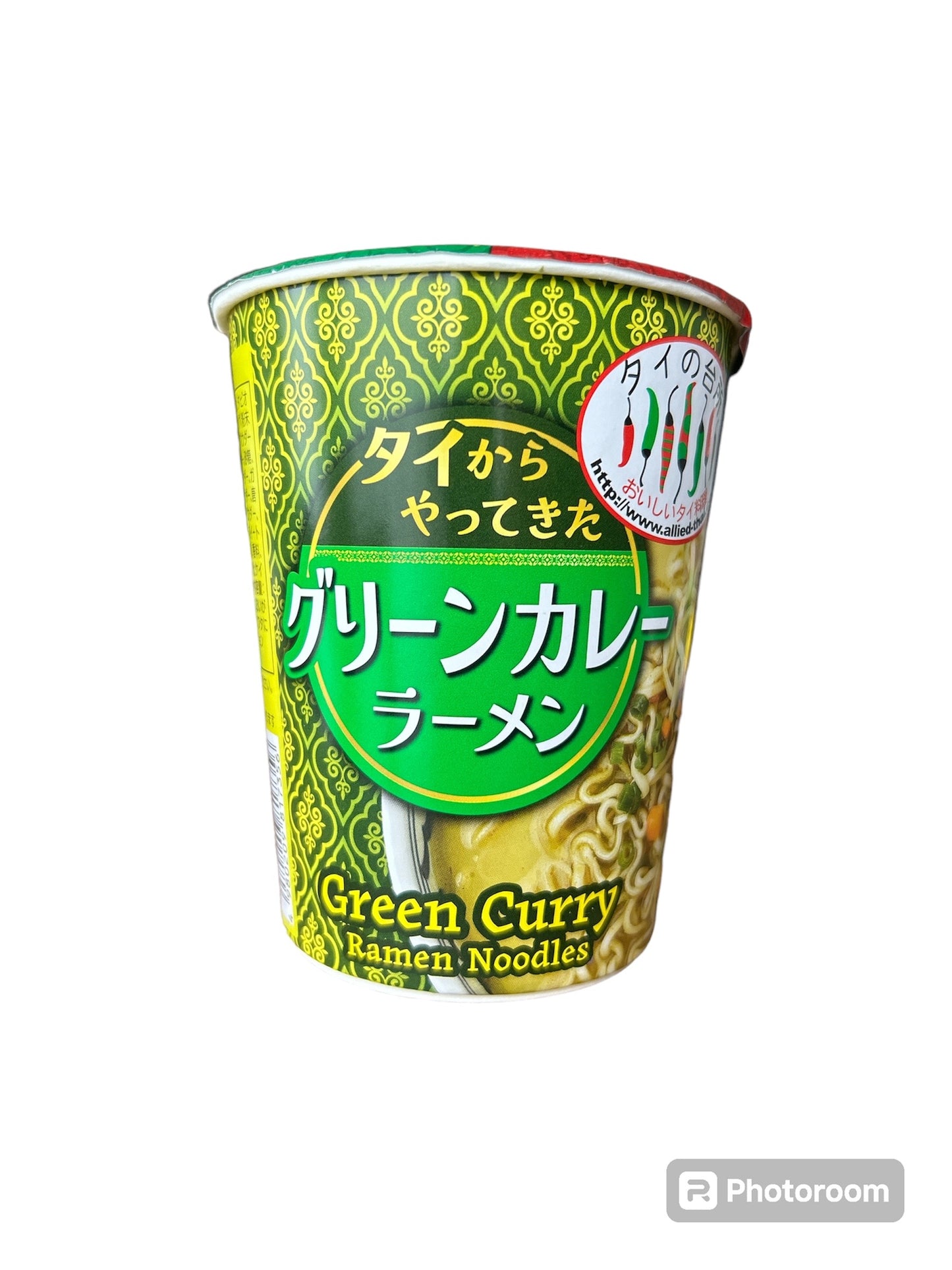 タイからやってきたグリーンカレーラーメン 70g Thai Green Curry Ramen