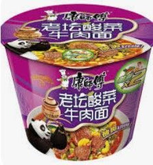 康師傅 老壇酸菜牛肉麺 122g