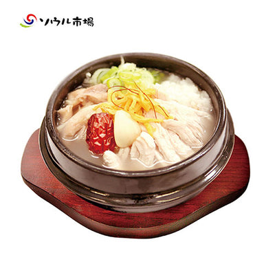 ソウル市場 レトルト参鶏湯ハーフ 1kg Seoul Market Ready-to-Eat Samgyetang Half Chicken