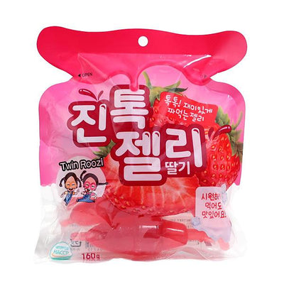 JINTOK jelly strawberry flavor 160g 4 pieces