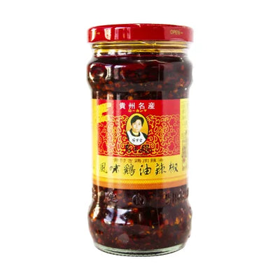 Lao Gan Ma's Flavored Chicken Oil with Chili Pepper