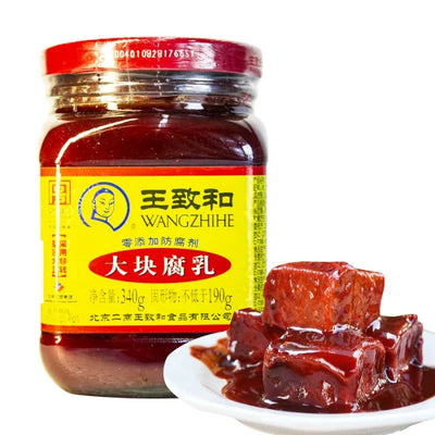 Wang Zhihe Large Block of Red Curd Beans 340g