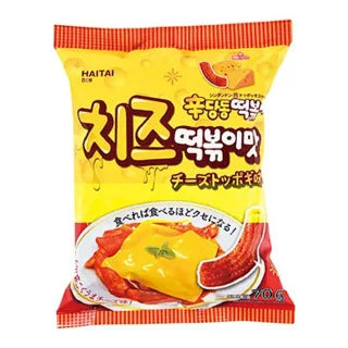 Haitai Spicy Dandong Tteokbokki Snack Cheese Flavor 65g