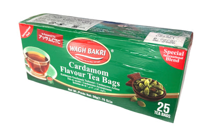 WAGH BAKRI Cardamom Tea Bag 2g x 25-pack