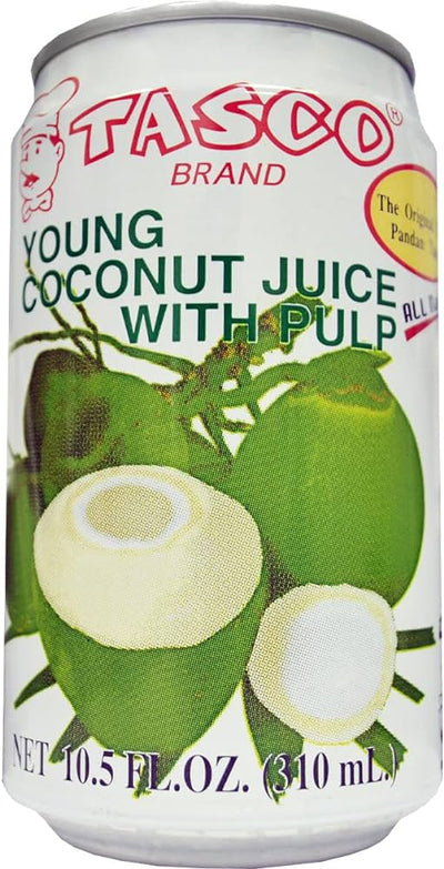 TASCO YOUNG COCONUT JUICE WITH PULP ヤング ココナッツ ジュース ウィズ パルプ スモール 310ml