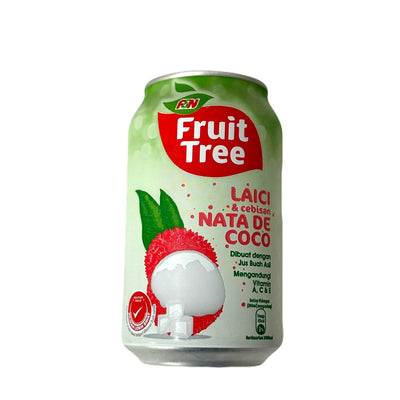 F&N ライチドリンク 300ml Lychee Juice & bits of Nata De Coco